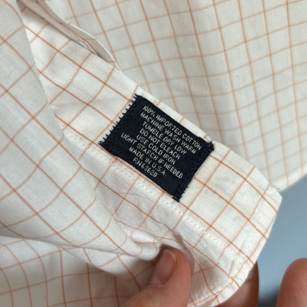 BURBERRY LONDIN long sleeve button down dress shirt. Size 18R. - Picture 5 of 9